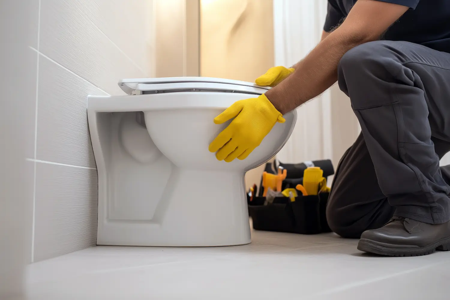 Toilet replacement service in Oakland and Macomb County by The Toilet Guys